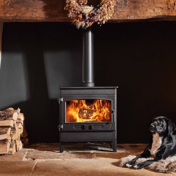 Dean Forge Croft Clearburn Small 8kw ECO - ROLLED TOP Wood Burning Stove